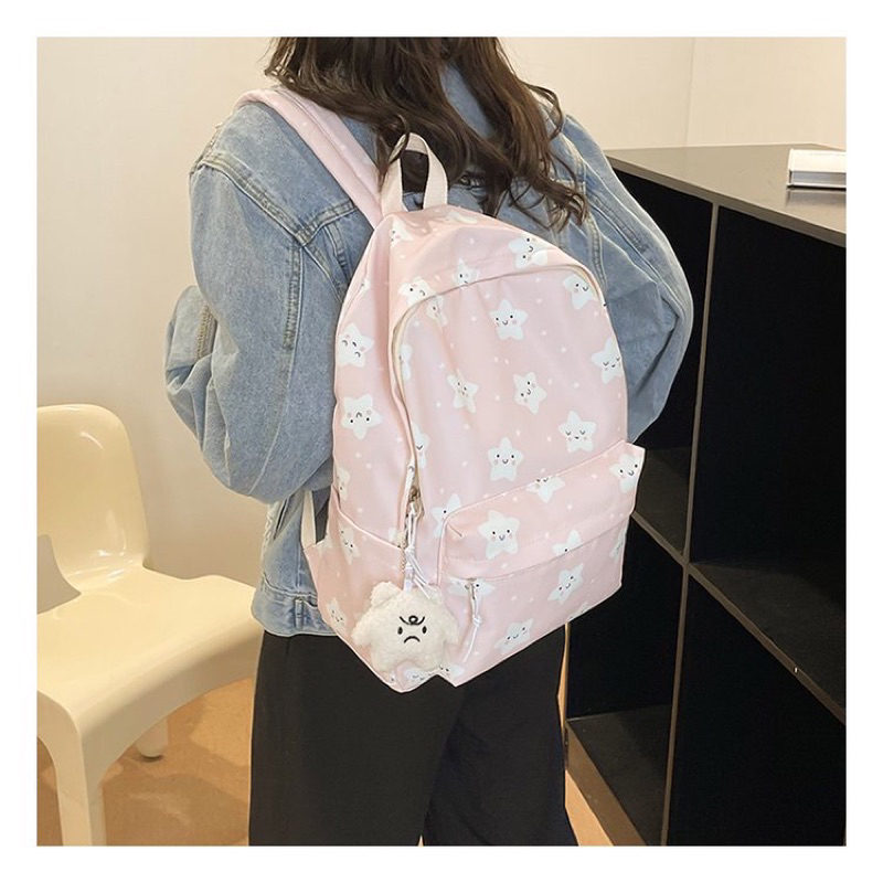 LITTLE DAISY | STARLA School Bag Tas Sekolah Premium Import / Korean Japan Style Tas Sekolah Anak Perempuan SMP SMA / Ransel Wanita Premium Backpack Besar
