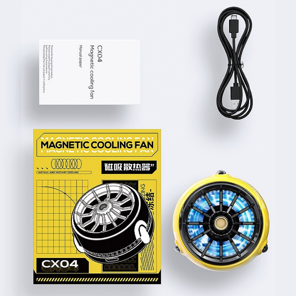 MEMO CX04 Magnetic Fan Cooler Accessories for Livestreaming Phone Cooler Radiator Pendingin hp magnet  cooler Cooling Fan Hp Gaming