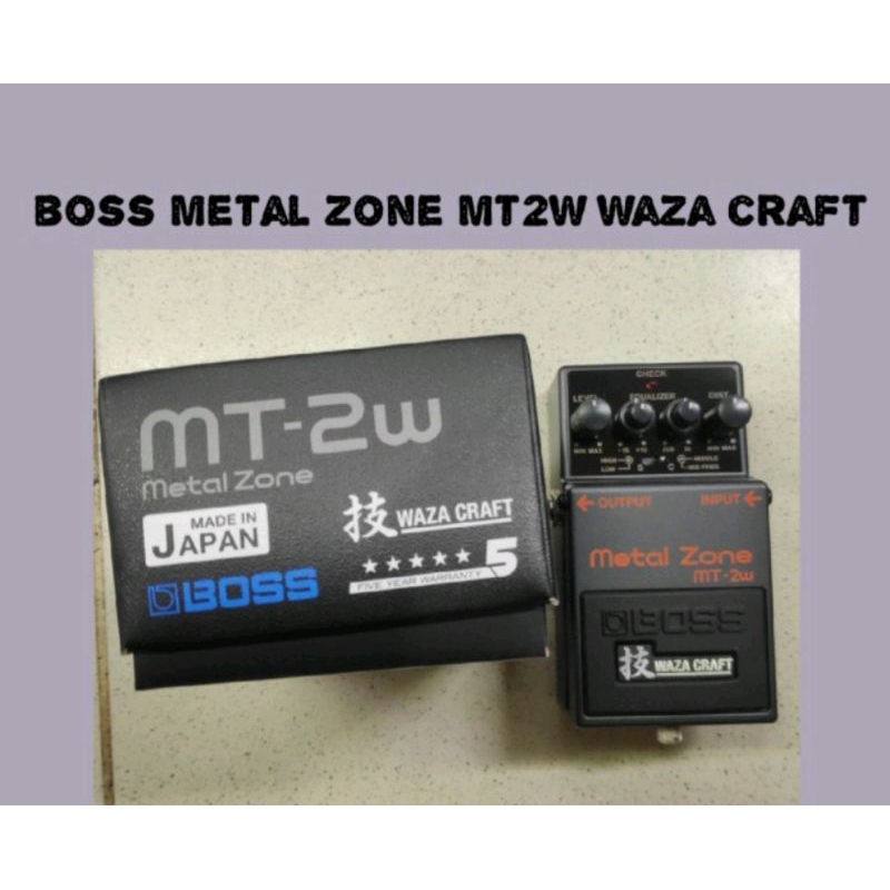 [Ready Stock] Boss MT-2W Waza Craft Metal Zone Distortion Pedal MT2W pedal efek gitar listrik