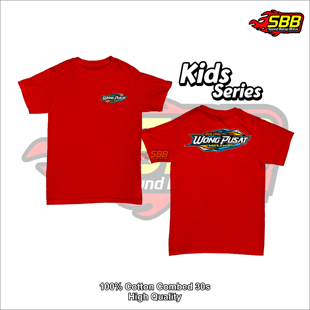 Baju Kaos Anak Viral Bolone Wong Pusat Katun Combed