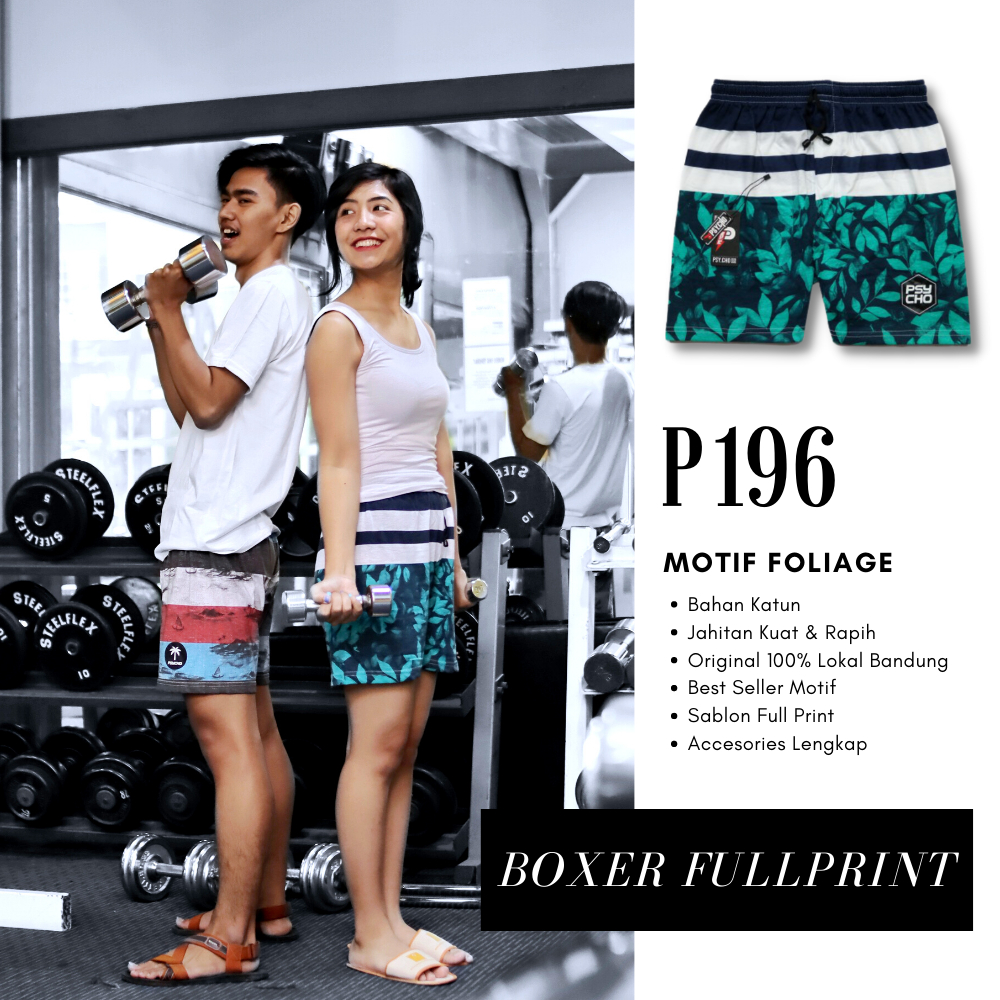 Celana pendek boxer pria wanita| Pakaian dalam boxser kolor | Bokser pantai bahan katun| Celana tidur santai - P196