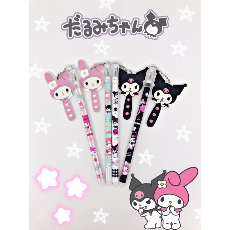 

pulpen sanrio melody kuromi kaca bolak balik