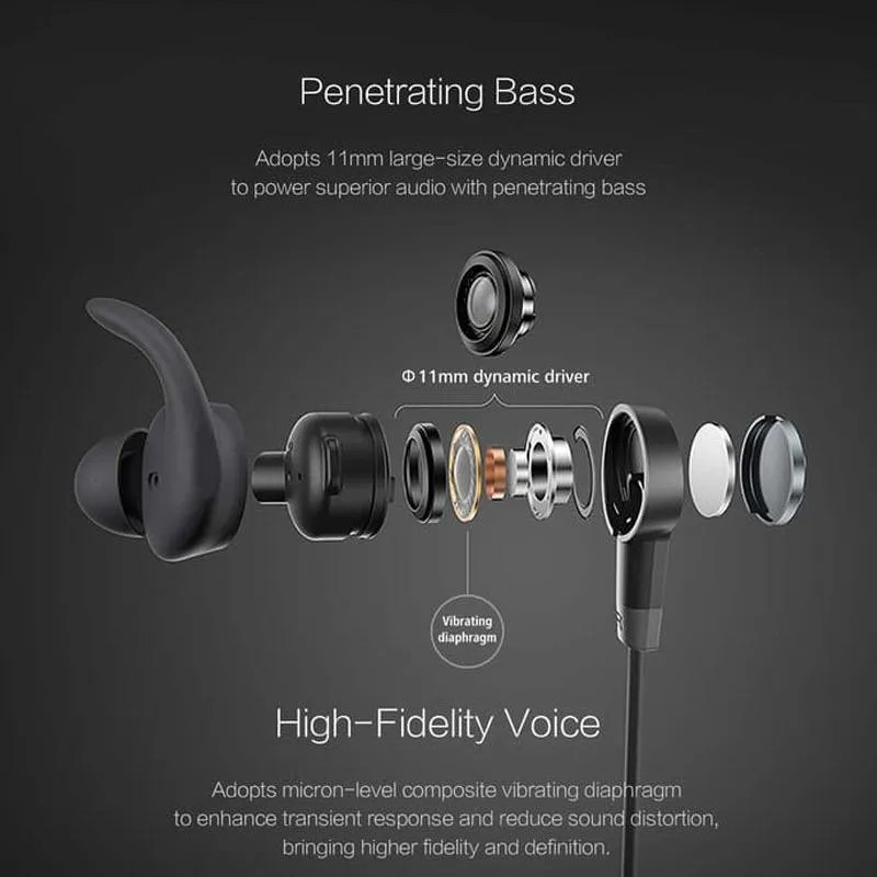 High Value Admos Bluetooth Headset HiFi Bass Sport Earphone Wireless