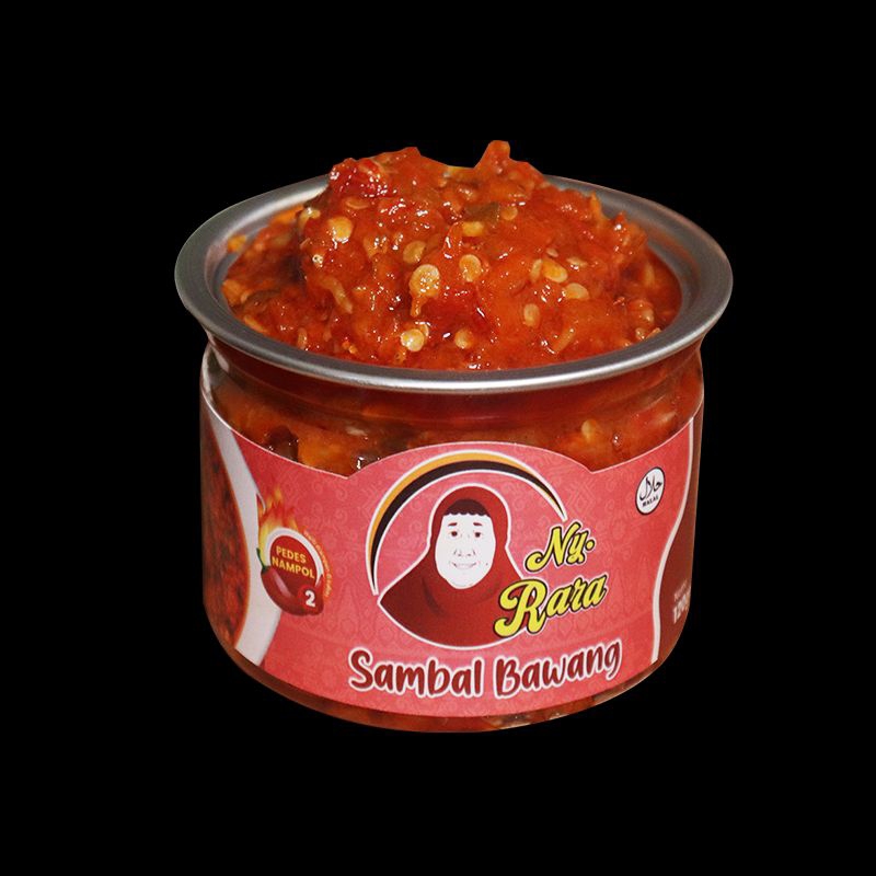 

Ny.Rara Sambal bawang 120gr pedas nampol