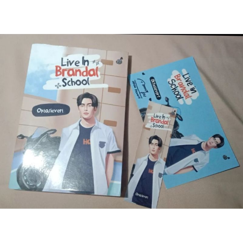Novel wattpad preloved ori murah Live In Brandal School (Oktasievert)