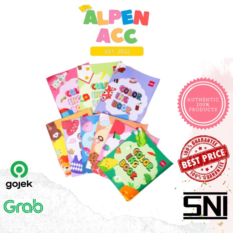 

Deli painting book Deli Children Coloring Book / Buku Mewarnai Anak 12 Lembar Kertas 120G Berbagai Tema EN04X