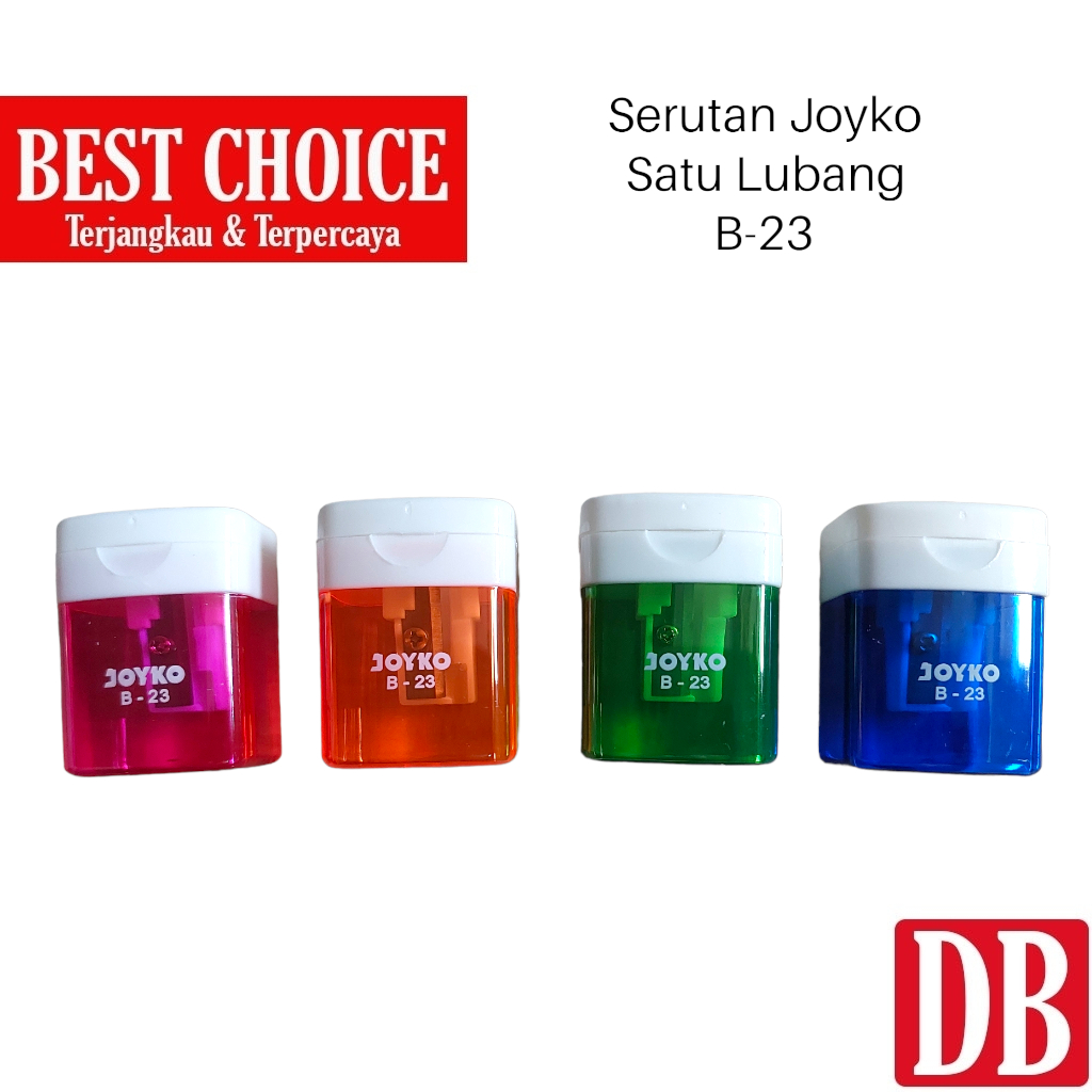 

Serutan / Rautan / Pencil Sharperner Satu Lubang Joyko B-23 (1 pcs)