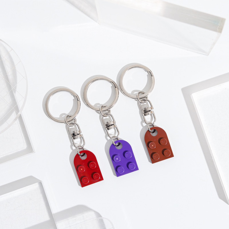 LEG0 - Brick Keychain / Gantungan Kunci bentuk hati untuk couple / pasangan / love series