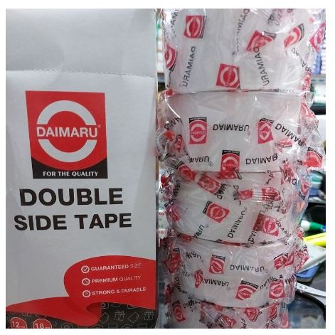 Double Tape DAIMARU 48mm Perekat Kertas Kualitas Bagus Murah Alat Tulis Kantor Perlengkapan Bahan Packing Isolasi Kerajinan Art Kesenian Hiasan Prakarya Dekorasi Aksesoris Craft Craft Peralatan Packing Pack PC Aman Lengket Kuat Grosir Prakarya Malang