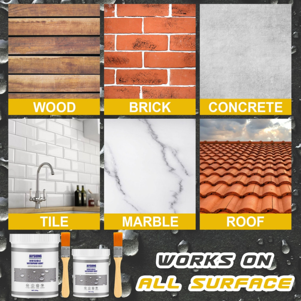 Lem Transparan Jaysuing 300G 600G Cat Anti Bocor Invisible Waterproof Agent keramik Kamar Manndi Kolam serbaguna jaysung