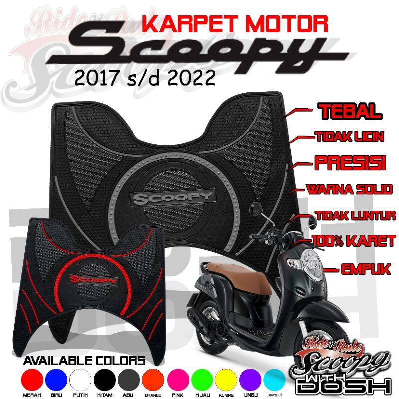 PRM Karpet Motor Scoopy Stylish 2025 Variasi Scoopy Aksesoris Scoopy Pijakan Kaki Scoopy Prestige