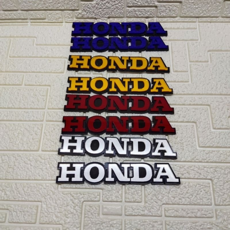 EMBLEM LOGO HONDA  ALKRILIK EMBLEM TIMBUL BAHAN ALKRILIK 3D BUKAN STIKER PLUS DOUBLE TIPE PEMASANGAN