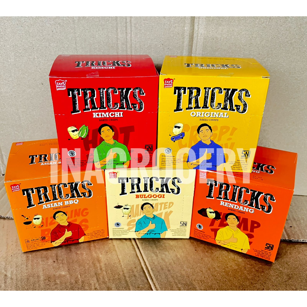 

TRICKS BAKED CRIPS 10x18gr (ALL VARIANT) - SNACK KENTANG PANGGANG