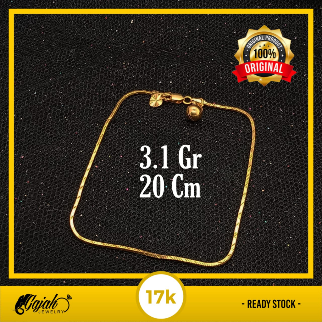 Gelang Emas 17K - 3.1 Gr Kadar 750 - 5402