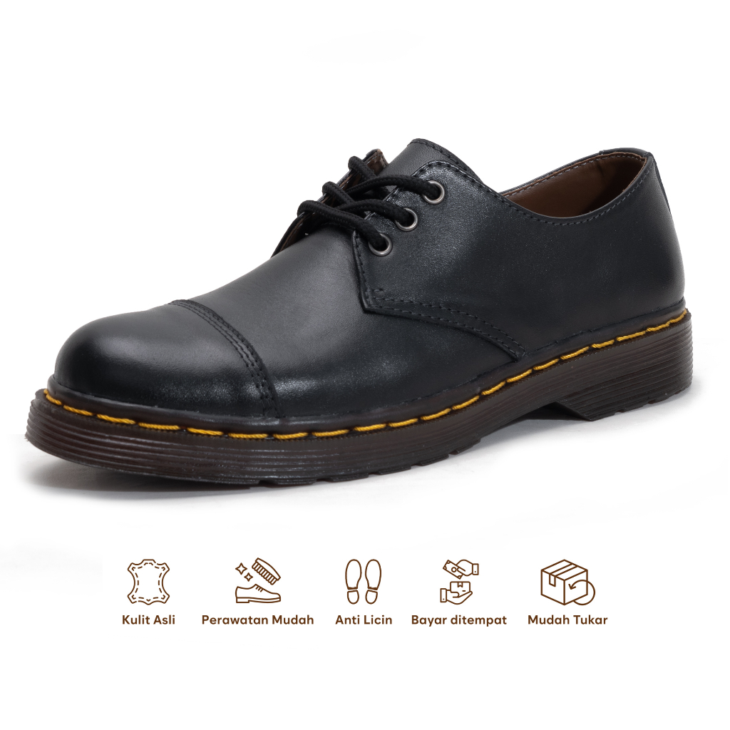 Sepatu Boot Pria Casual Low Boots Sabang Cap Kulit Asli Fordza S.1041