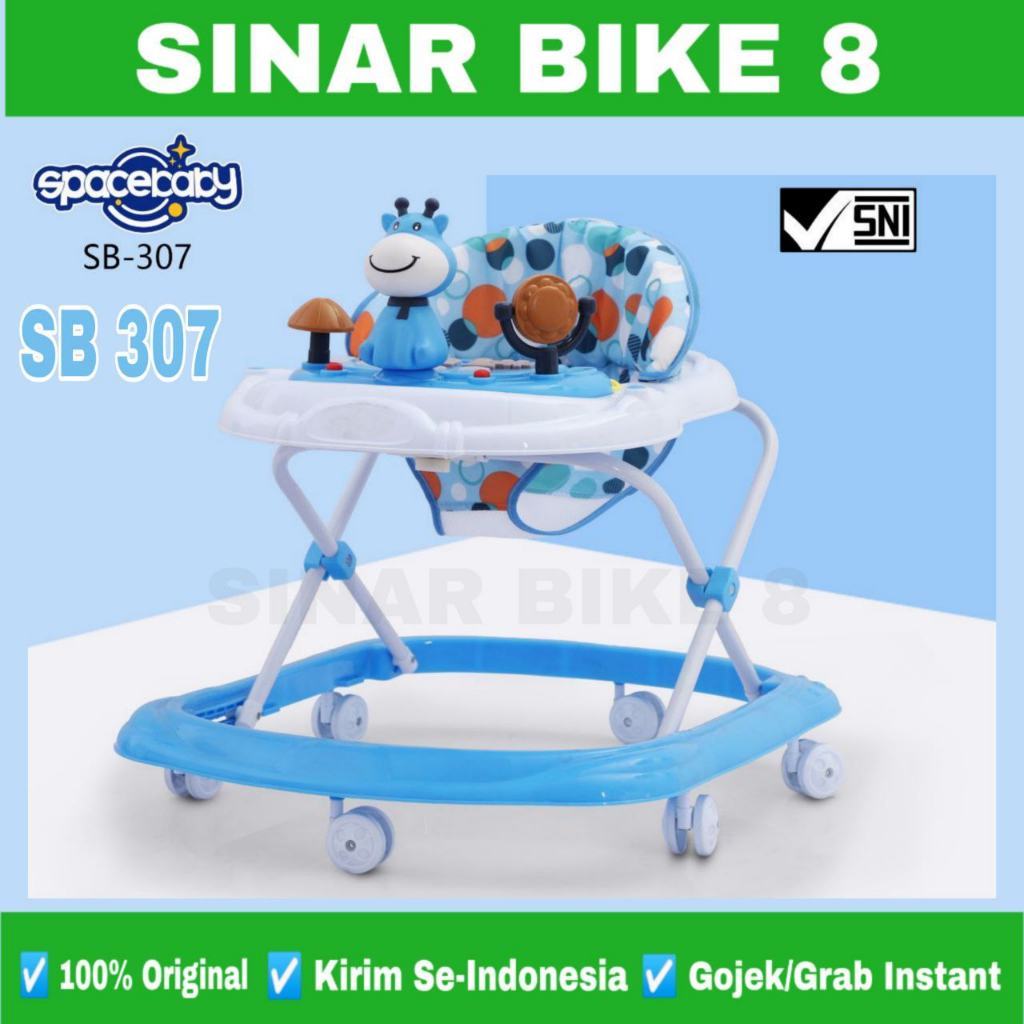 Baby Walker SPACEBABY SB 307 DEER Mainan Musik Alat Belajar Jalan Bayi