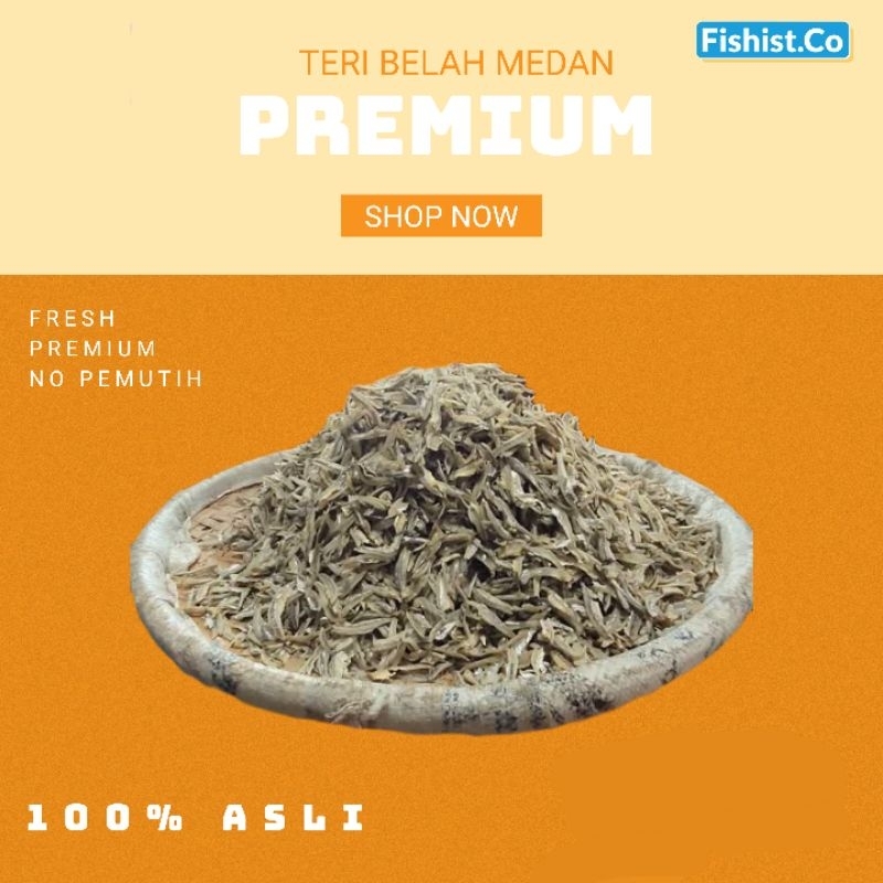 

Ikan Teri Belah Premium 100% Asli Medan 250 Gram - 1 Kg