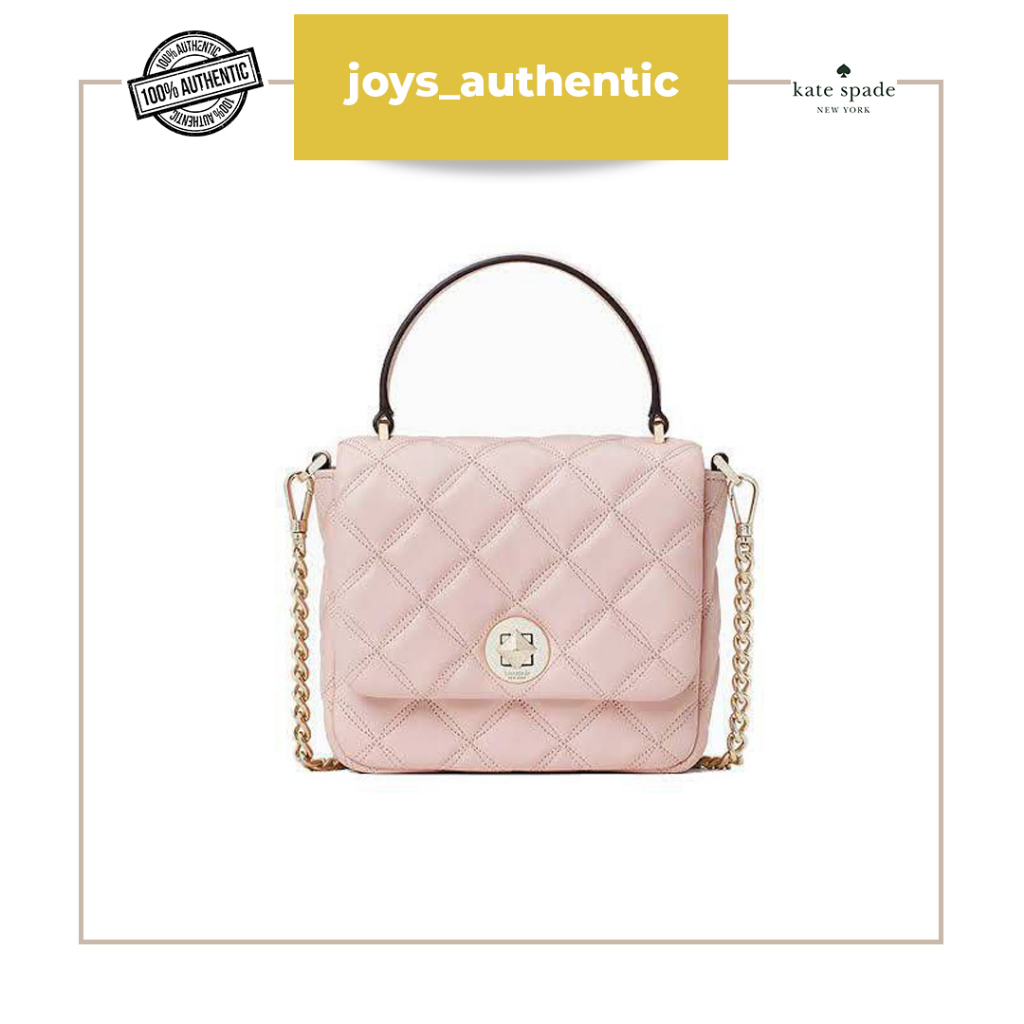 Tas wanita Kate spade Natalia Square Crossbody Rose Smoke woman bag authentic original