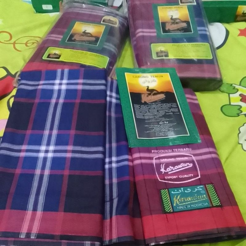 Sarung Al Alam Samarinda cap sablon,Asb basjah dan karawan hitam kbs