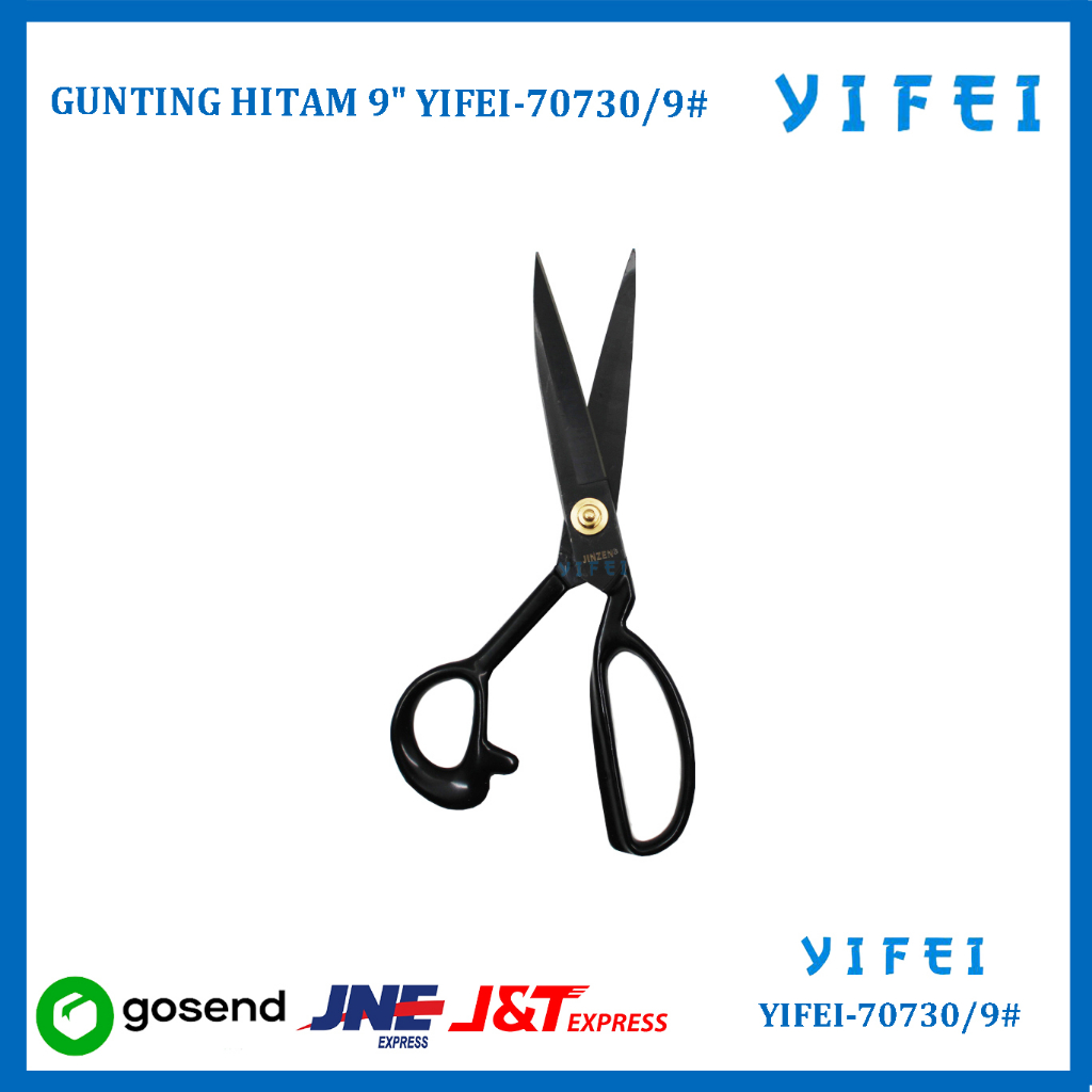 GUNTING HITAM 9&quot; YIFEI-70730/9#