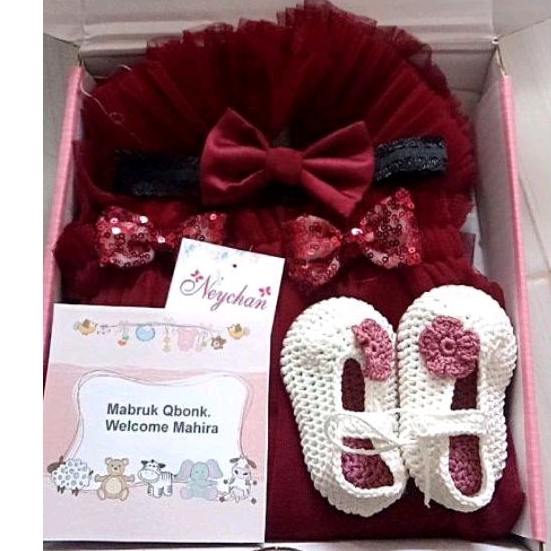 paket hampers murah anak ulang tahun dress bayi neychan