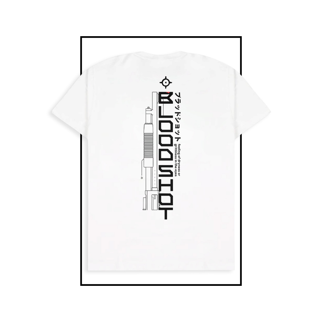 Tshirt Bloodshit White Pria Matt Cotton Combed