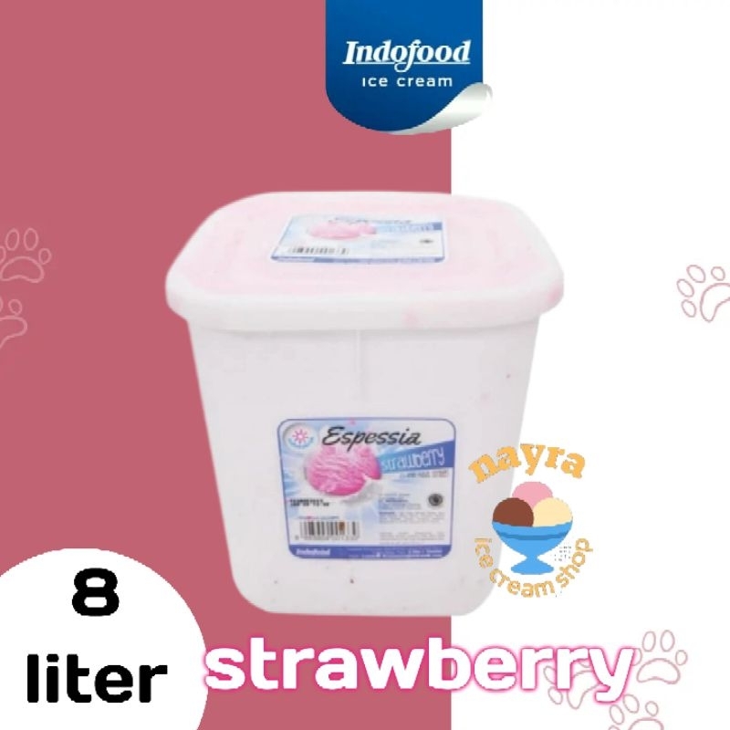 

Indofood ice cream Strawberry 8L