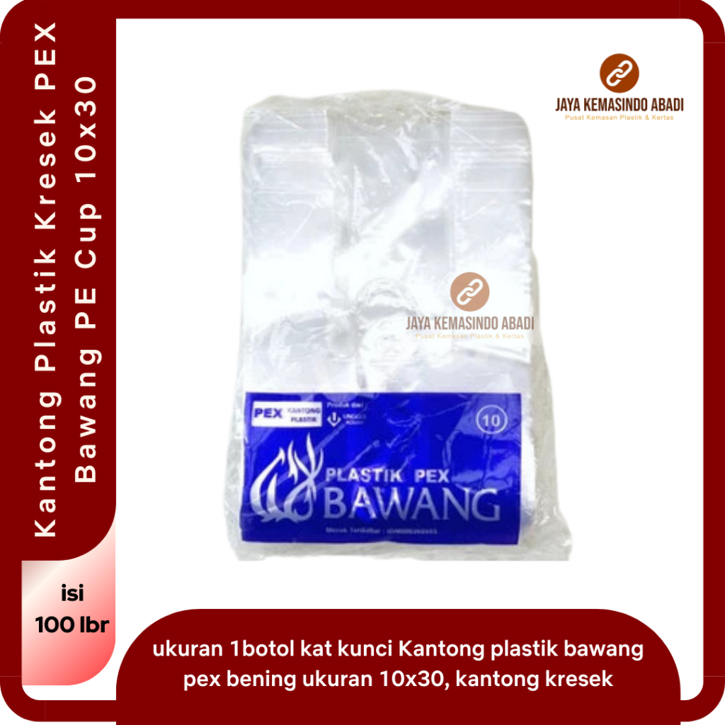 Kantong Plastik PEX Bawang Bening Tebal | Kantong Plastik Tebal