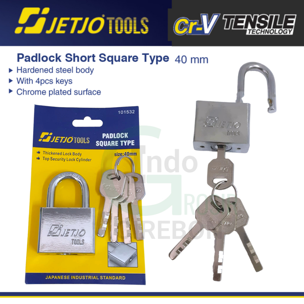 JETJO Gembok Pendek 40 MM Short Padlock Murah