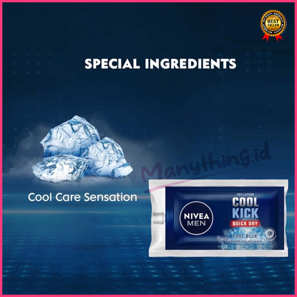 Deodorant Sachet Nivea Men Ice Cool | Hijab Fresh | Extra Brightening | Deo Lotion 9ml