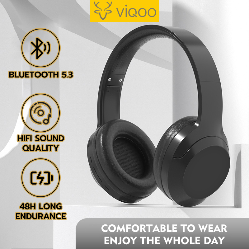【COD】Viqoo TH18 TWS Foldable Headphone Bluetooth Wireless th10 Gaming headset Bluetooth 5.3 Headphone - H01