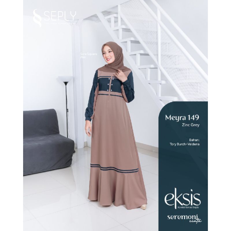 Sarimbit Keluarga Seply 2023 Eksis 215 Zinc Grey (Gamis Meyra 149, Koko Kaseo 190 Gamis Anak Selia 133, Koko Anak Kliko 136)