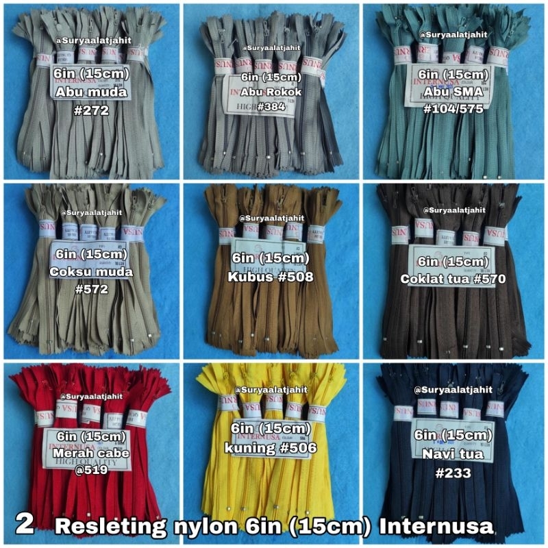 Resleting Internusa 6in/15cm 1wrn@1pak =rp.48.000/10lsn
