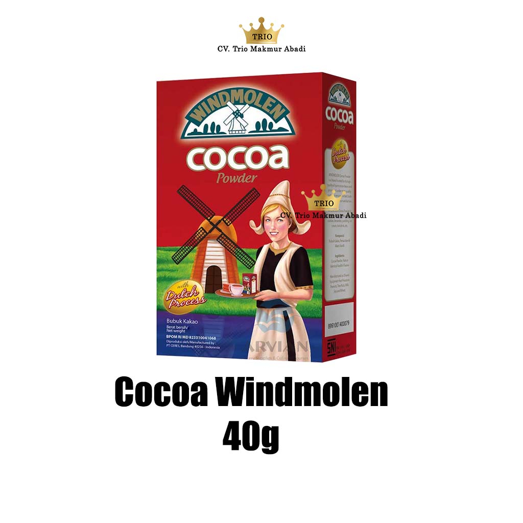 

Cocoa powder windmolen 40g