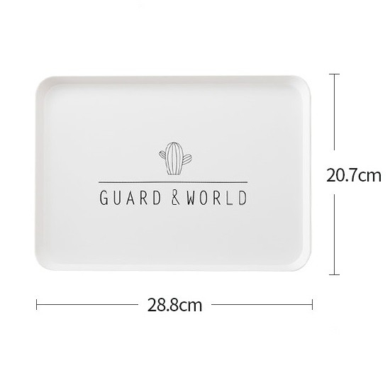 (CLASHOP) Nampan Makanan Plastik Putih / Plastic Food Tray