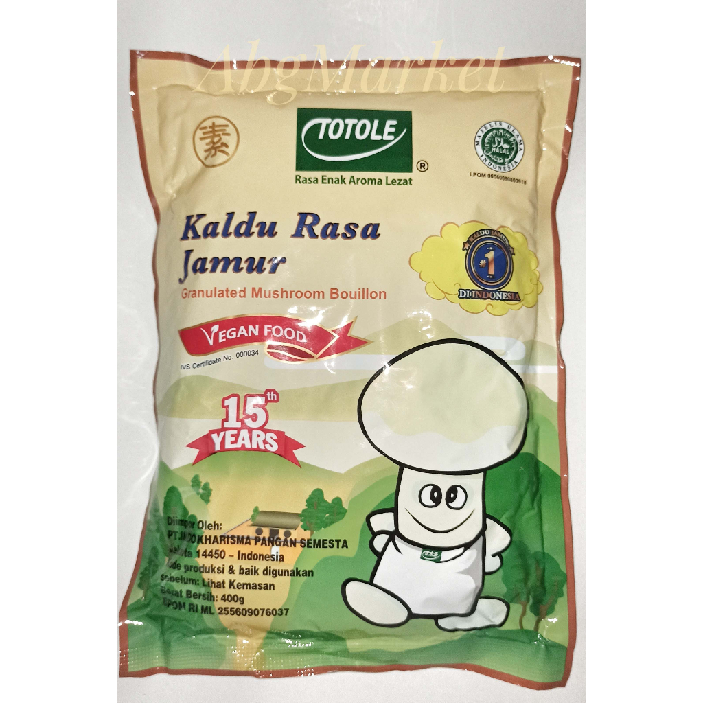 

Totole Kaldu Jamur /Micin Jamur/Kaldu berperisa Jamur/ Mushroom Powder /Penyedap Masakan Vegan 400 gr