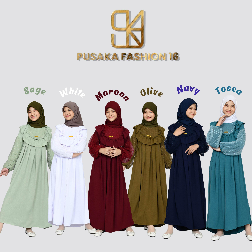 SALSA KIDS GAMIS remaja cringkle ANAK perempuan remaja tanggung 9-17 tahun MIX TULLE BRUKAT BROKAT