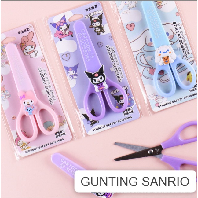 

HS - GUNTING SANRIO | GUNTING LUCU | CINAMORROL | MELODY | KUROMI | CARTOON SCISSORS | CUTE SCISSORS | ALAT TULIS SEKOLAH | PERLENGKAPAN SEKOLAH ANAK