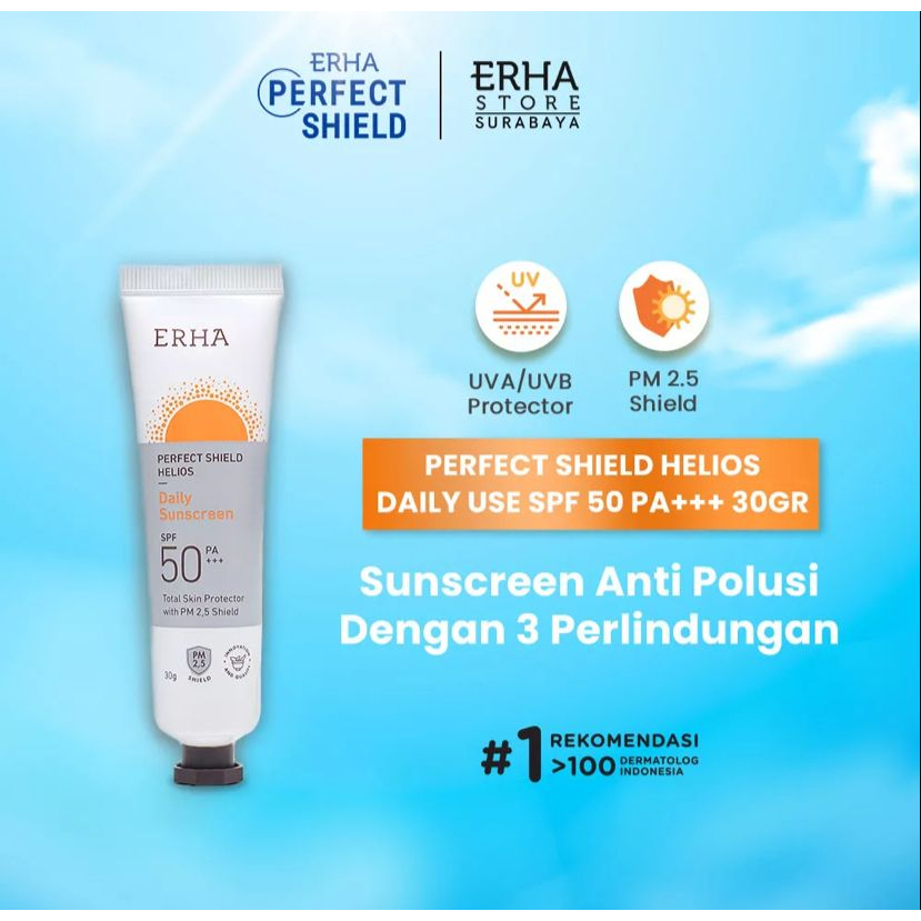 ERHA PERFECT SHIELD SUNSCREEN HELIOS SPF 50 30GR/ SUNSCREEN WAJAH