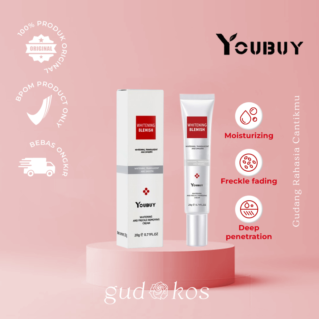 YOUBUY Whitening Dark Spot &amp; Freckle Cream - Krim pencerah flek bintik wajah