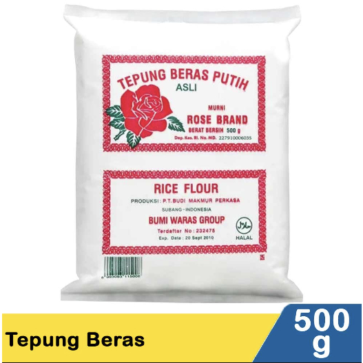 

500 Gram Tepung Beras Putih Rose Brand Mawar Merah