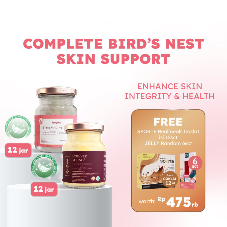 

Realfood Beauty Plus Package Perawatan Kecantikan Minuman Kesehatan Sarang Burung Birdnest Collagen