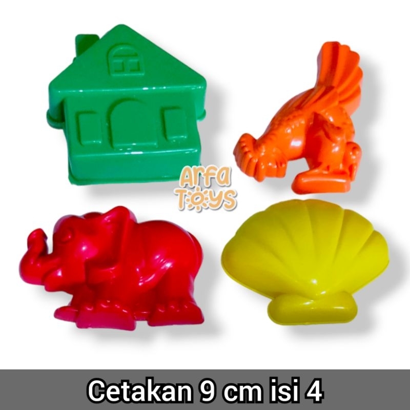 Cetakan Pasir Kinetik Plastisin Kue Jumbo dan Castle