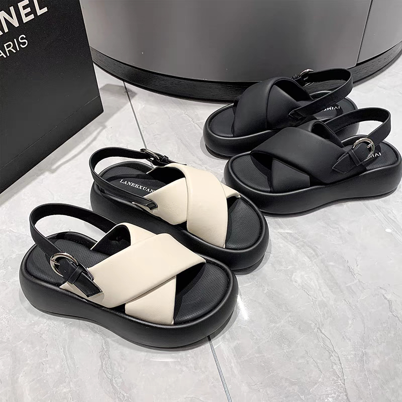 COD POS 63 Sandal Platfrom Tali Wanita Premium