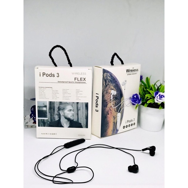 PROMO HANDSFREE BLUETOOTH IPODS3 NEW VERSION WIRELESS HEADSET