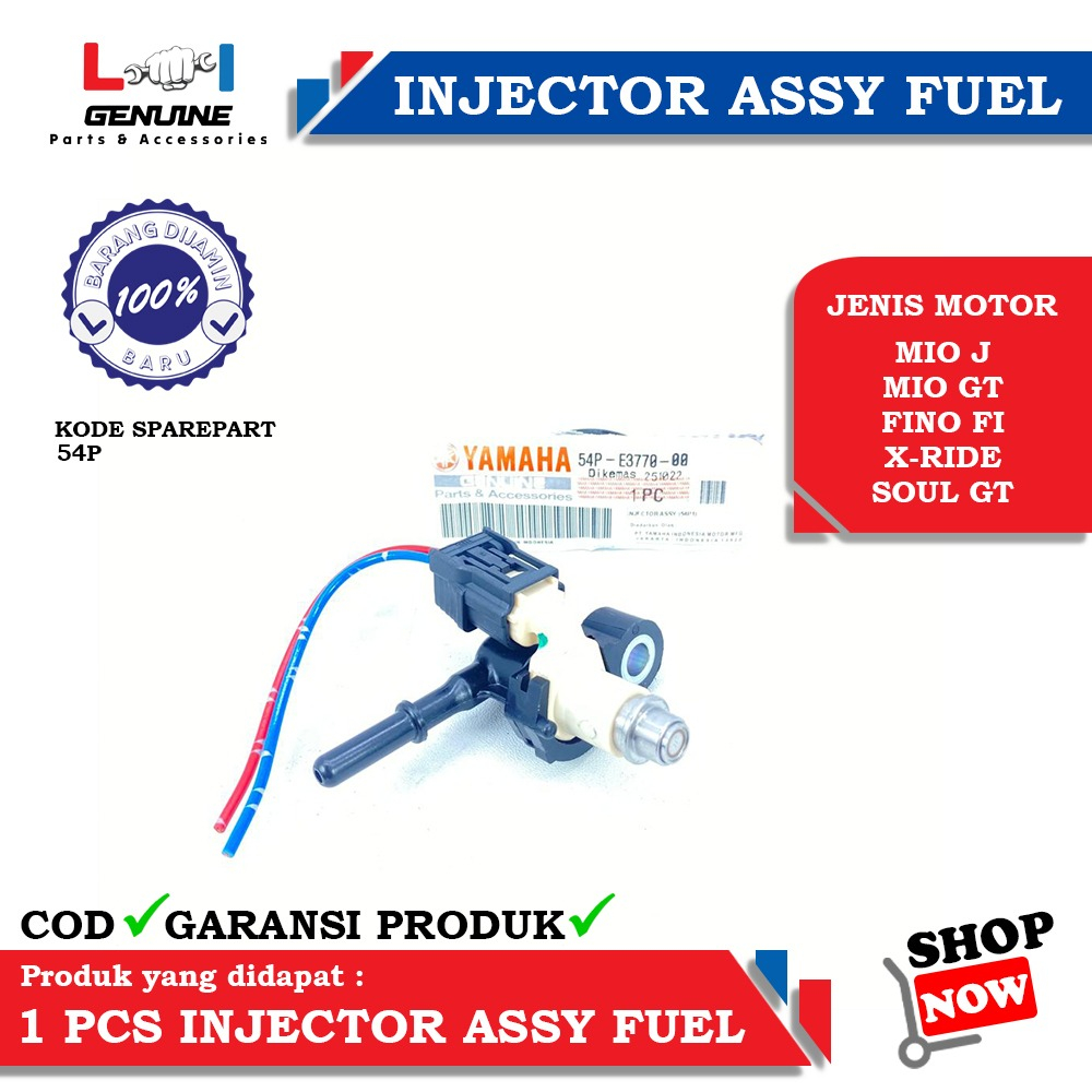 -LOI- INJEKTOR ASSY INJECTOR FUEL PUMP SET SOKET MIO J MIO GT 115 SOUL GT 115 XRIDE 115 FINO FI 115 54P