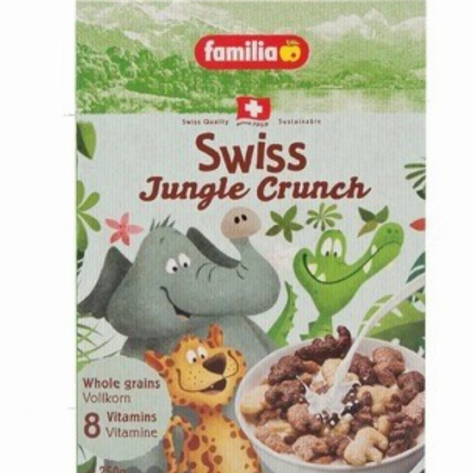 

Familia Swiss Jungle Crunch 250gr choco Teddy