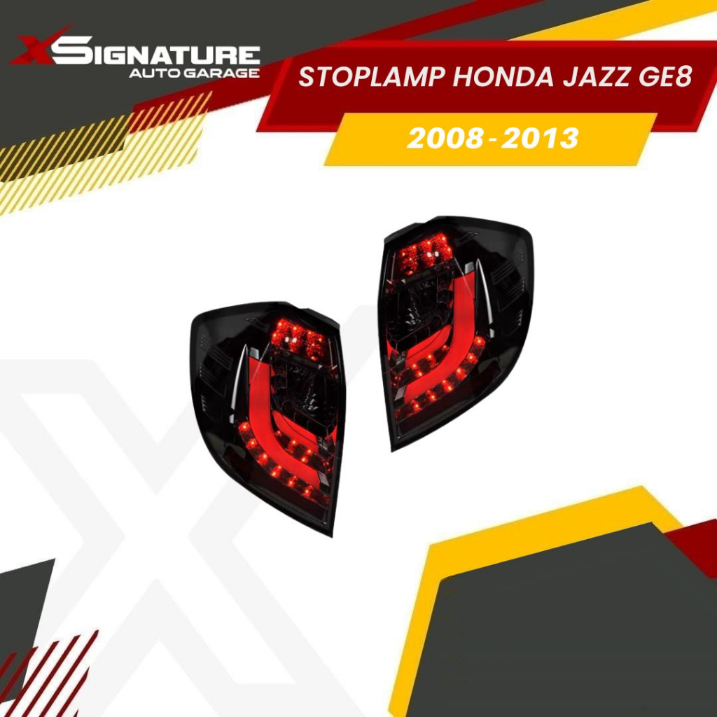 STOPLAMP HONDA JAZZ GE8 2008-2013 MODEL SONAR BLACK HOUSING LED BAR