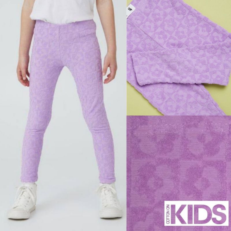 CELANA LEGGING LILLAC BRANDED CTN ON KIDS