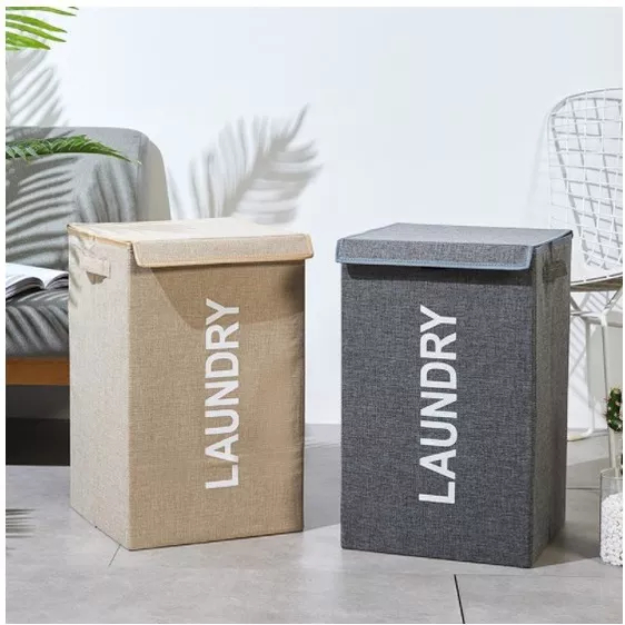 PXTON - Storage box Laundry /  KERANJANG CUCIAN BAJU KOTOR KOTAK PERSEGI DENGAN TUTUP / storage box 